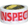'QC Inspected' Adhesive Safety Tape, Vinyl, White, 50mm x 66m thumbnail-0