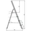 4 x Treads, Aluminium Platform Step Ladder thumbnail-2