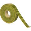 Electrical Tape, PVC, Green/Yellow, 19mm x 33m, Pack of 10 thumbnail-0