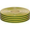 Electrical Tape, PVC, Green/Yellow, 19mm x 33m, Pack of 10 thumbnail-1
