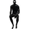 Sitting Mannequin Black Gloss - 150cm Tall thumbnail-0