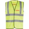 Halo Hi-Vis Vest, Yellow (L) C/W Fire Marshal Red Text Front & Back ...