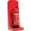 Single Fire Extinguisher Stand, Plastic, Red thumbnail-0