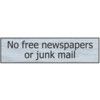 NO FREE NEWSPAPERS OR JUNK MAIL -SSE (200 X 50MM) thumbnail-0