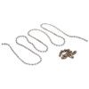 5PCS OF 200MM TAG CHAIN(CHR.PLATED 3.2MM BALL CHAIN),5 CHAINCLASPS thumbnail-0