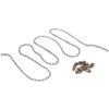5PCS OF 300MM TAG CHAIN(CHR.PLATED 3.2MM BALL CHAIN),5 CHAINCLASPS thumbnail-0