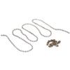 5PCS OF 400MM TAG CHAIN(CHR.PLATED 3.2MM BALL CHAIN),5 CHAINCLASPS thumbnail-0