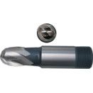 HSS 2 Flute Threaded Shank Ball Nose Short Series Slot Drills - Inch thumbnail-0