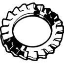 Serrated Lock Washer - Metric - A4 Stainless Steel - External Teeth - DIN 6798 A thumbnail-1