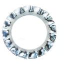 Serrated Lock Washer - Metric - Spring Steel HV10 - BZP - External Teeth -  DIN 6798A thumbnail-2