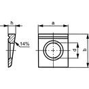 Square Taper Washer 14% - Metric - Steel - Grade HV10 - Hot-Dip Galvanized - DIN 435 thumbnail-1
