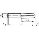 Grooved Pin, Metric - Steel - Standard (Self - Colour) - Half Length Reverse - DIN 1474 thumbnail-1