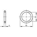 Festaplan Sealing Ring Washer, Metric - Copper - Grade h=1.5mm - DIN 7603 C thumbnail-2