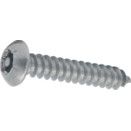 Security Self Tapping Screw, Metric - A2 Stainless, Torx Button - DIN 7982-TX-PIN thumbnail-1