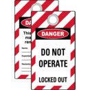 Lockout Tags with Eyelet, Double-Sided
 thumbnail-2