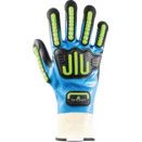 377-IP Impact Resistant Gloves, Nitrile Coated, Blue, Black & Green thumbnail-2