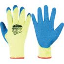 Matrix® Hi-Viz Palm Coated Thermal Gloves, Yellow/Blue thumbnail-0