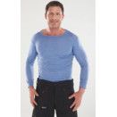 Men's Blue Thermal Long Sleeved Vests thumbnail-1