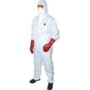Guard Master+ Disposable Hooded Coveralls, White thumbnail-0