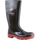 ACIFORT® Ribbed Safety Wellington Boots, Black/Red thumbnail-0