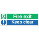 Fire Exit/Keep Clear Signs thumbnail-0
