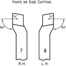 No.8 - Butt Welded Tools - Knife or Side Cutting - L/H thumbnail-1
