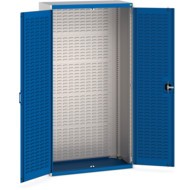 Cubio Storage Cabinet, 2 Doors, Blue, 2000 x 1050 x 525mm