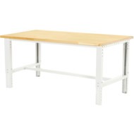 CUBIO WORKSTAND2098 WITH MPX WORKTOP-LIGHT GREY