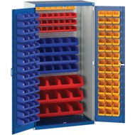 Cubio Storage Cabinet, 2 Doors, Blue, 2000 x 1050 x 650mm
