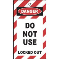 LOCKOUT TAGS - DO NOT USE - DBLE SIDED PK10