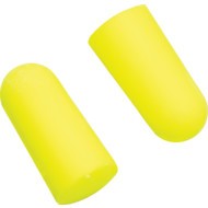 Soft, Disposable Ear Plugs/Refill Pack for Dispenser, Replacement Pods, Not Detectable, Bullet, 36dB, Yellow, Foam, Pk-500 Pairs