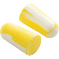 303L, Disposable Ear Plugs/Refill Pack for Dispenser, Uncorded, Not Detectable, Bullet, 29dB, Yellow, Foam, Pk-200 Pairs