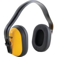 Ear Defenders, Over-the-Head, No Communication Feature, Yellow Cups