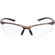 Contour, Safety Glasses, Clear Lens, Half-Frame, Black Frame, Anti-Fog/Impact-resistant/Scratch-resistant