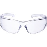 Virtua, Safety Glasses, Clear Lens, Half-Frame, Clear Frame, Impact-resistant/Scratch-resistant/UV-resistant
