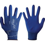 11-818 HyFlex® Fortix Mechanical Hazard Gloves, Blue, Nylon Liner, Nitrile Coating, EN388: 2016, 3, 1, 2, 1, A, Size 9