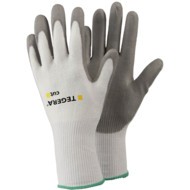 Tegera, Cut Resistant Gloves, Grey/White, EN388: 2016, 4, X, 4, 2, B, PU Palm, CRF® Technology/Lycra/Polyester, Size 8