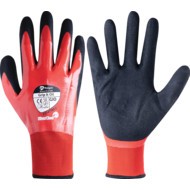 GIO Grip It® Mechanical Hazard Gloves, Black/Orange, Nylon Liner, Nitrile Coating, EN388: 2016, 4, 1, 2, 2, X, Size 9