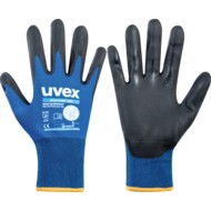 60050 Phynomic Mechanical Hazard Gloves, Black/Blue, Polyamide Liner, Aqua-Polymer Foam Coating, EN388: 2016, 3, 1, 3, 1, X, Size 10