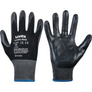 Unilite 6605 Mechanical Hazard Gloves, Black, Nylon Liner, Nitrile Coating, EN388: 2016, 4, 1, 2, 2, X, Size 9