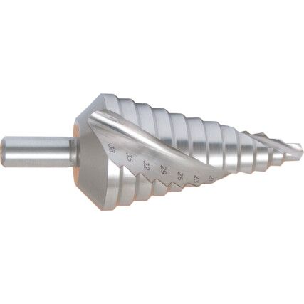 Step Drill, 6 to 37, High Speed Steel
