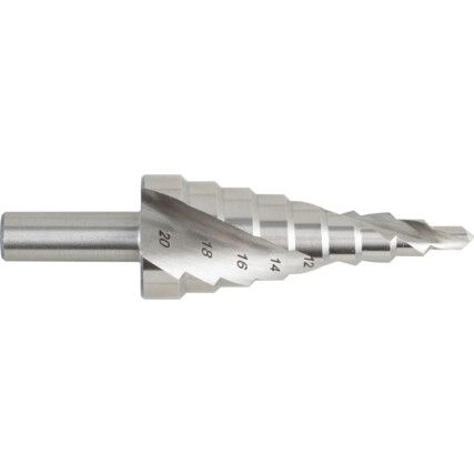 Step Drill, 4 to 20, High Speed Steel
