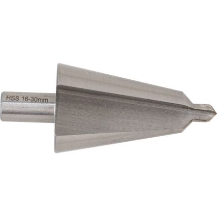 Step Drill, 16 to 30, High Speed Steel