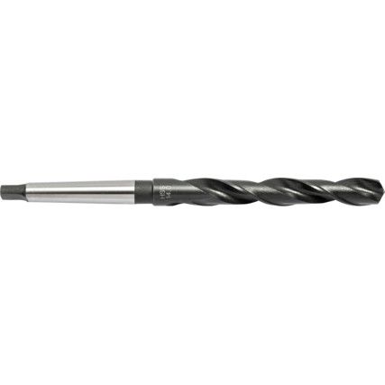 T100, Taper Shank Drill, MT1, 14mm, High Speed Steel, Standard Length