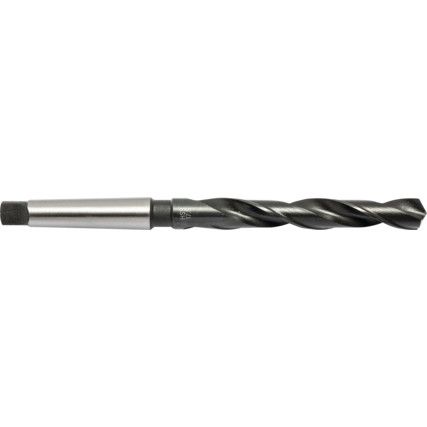 T100, Taper Shank Drill, MT2, 17.5mm, High Speed Steel, Standard Length
