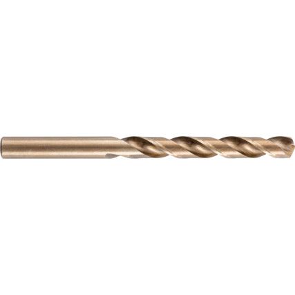 Jobber Drill, 10.2mm, Normal Helix, Cobalt High Speed Steel, Bronze Oxide