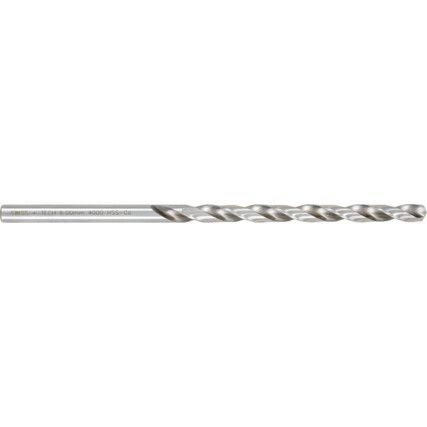 4000, Long Series Drill, 6mm, Long Series, Straight Shank, Cobalt High Speed Steel, Uncoated
