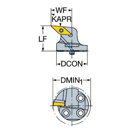 570-SVLBR-25-16-LF HEAD FOR TURNING