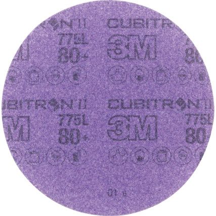 775L, Coated Disc Pack, 86820, 150mm, Cubitron™ II Ceramic, P80, Hookit™, 50 Pack