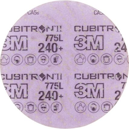 775L, Coated Disc Pack, 47098, 150mm, Cubitron™ II Ceramic, P240, Hookit™, 50 Pack